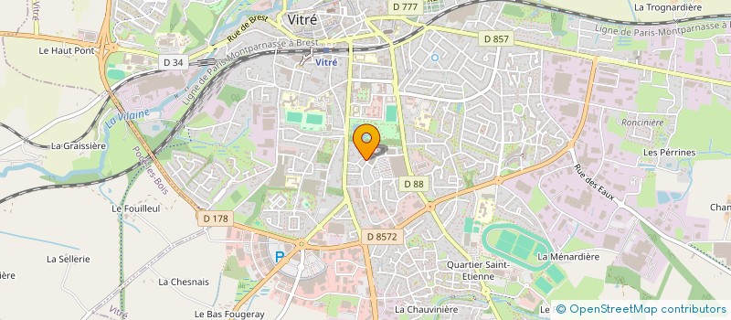 localisation de l'entreprise MONSIEUR CHRISTOPHE CAILLE à VITRE