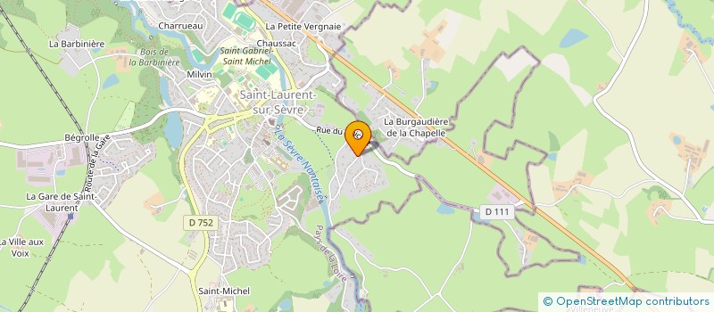 localisation de l'entreprise MONSIEUR CHRISTOPHE CAILLEAU  SAINT-LAURENT-SUR-SEVRE