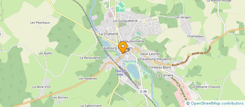 localisation de l'entreprise MONSIEUR CHRISTOPHE CAILLON à TOUCY