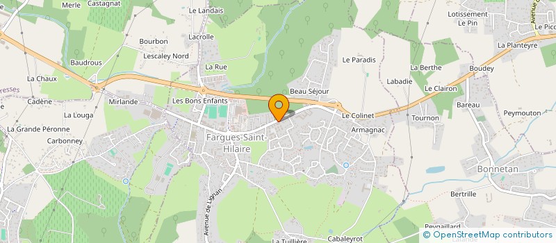localisation de l'entreprise MONSIEUR CHRISTOPHE CAISSE  FARGUES-SAINT-HILAIRE
