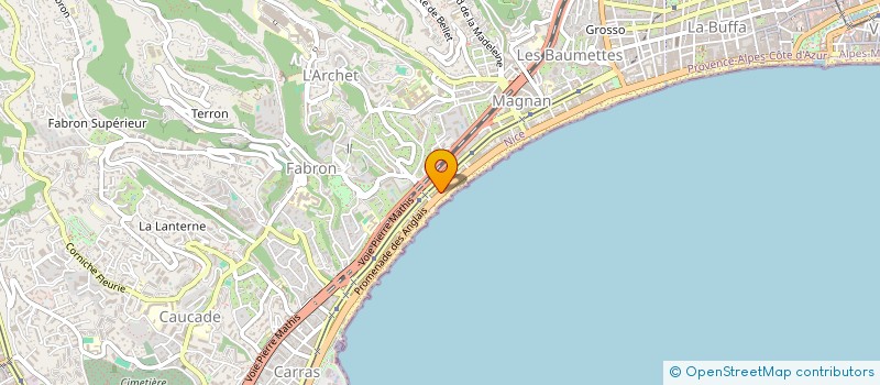 localisation de l'entreprise MONSIEUR CHRISTOPHE CALDARONI à NICE