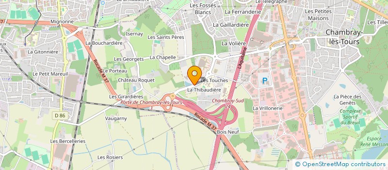 localisation de l'entreprise MONSIEUR CHRISTOPHE CALLIER à CHAMBRAY-LES-TOURS