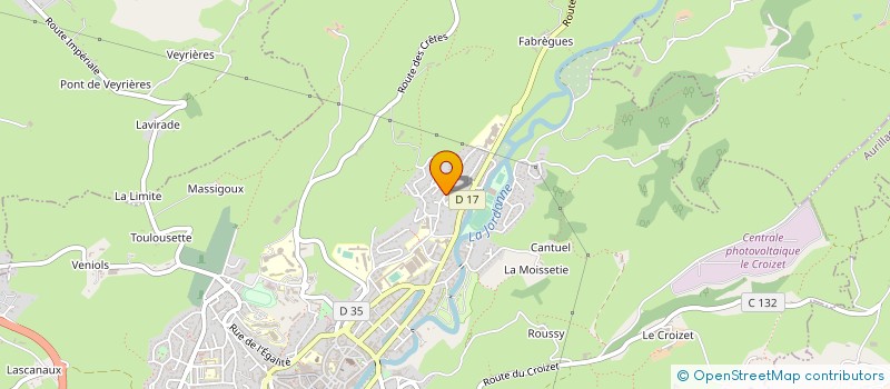 localisation de l'entreprise MONSIEUR CHRISTOPHE CALVET à AURILLAC
