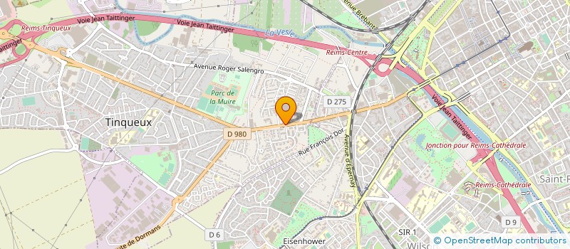 localisation de l'entreprise MONSIEUR CHRISTOPHE CAMART  TINQUEUX