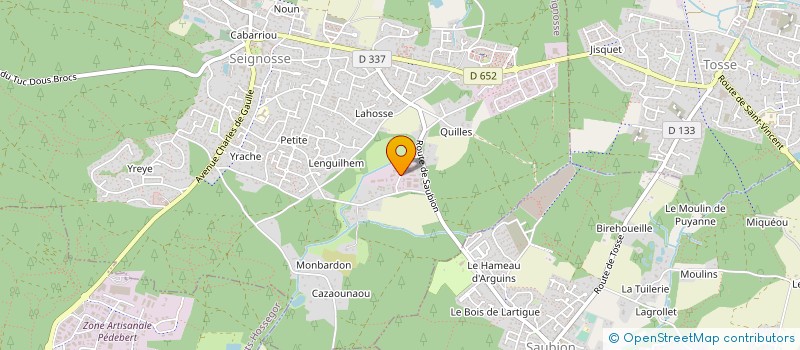 localisation de l'entreprise MONSIEUR CHRISTOPHE CAMJOUAN  SEIGNOSSE