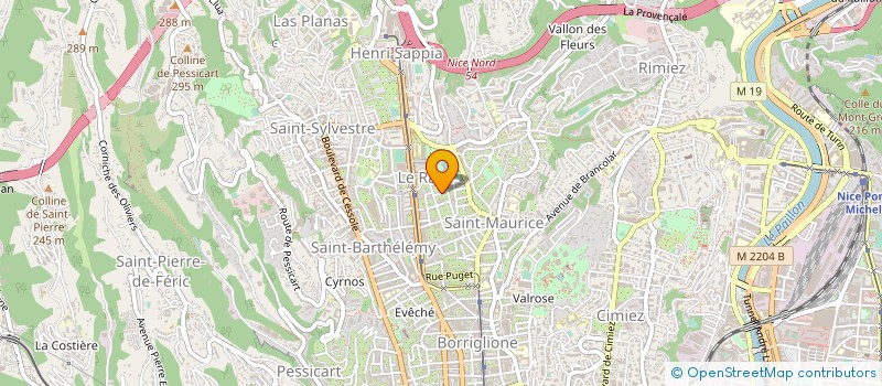 localisation de l'entreprise MONSIEUR CHRISTOPHE CAMOIRANO à NICE