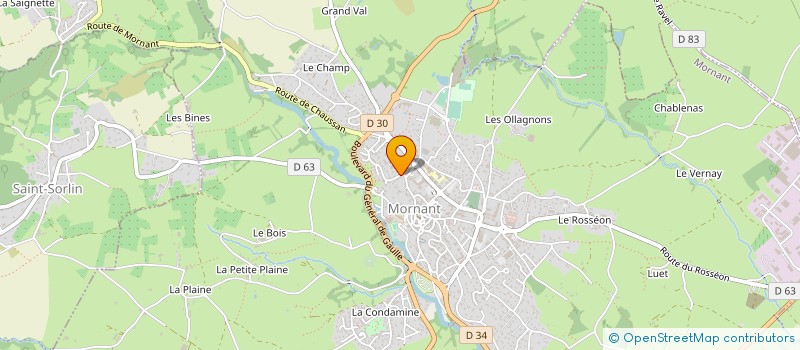 localisation de l'entreprise MONSIEUR CHRISTOPHE CANTA  MORNANT