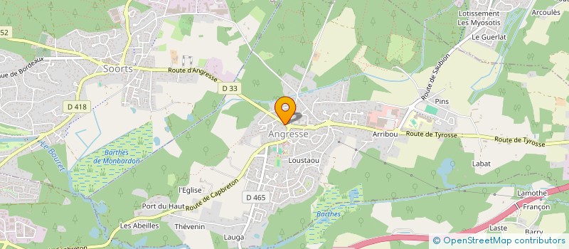 localisation de l'entreprise MONSIEUR CHRISTOPHE CAPDECOMME  ANGRESSE