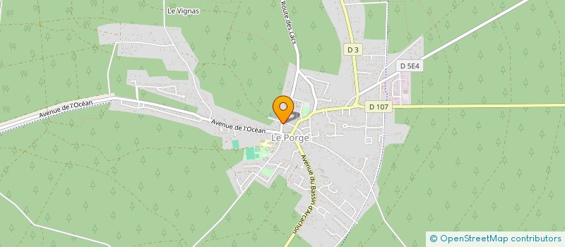 localisation de l'entreprise MONSIEUR CHRISTOPHE CARBALLO  LE PORGE