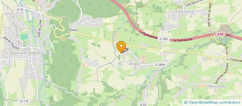 localisation de l'entreprise MONSIEUR CHRISTOPHE CARBO  ANGOS