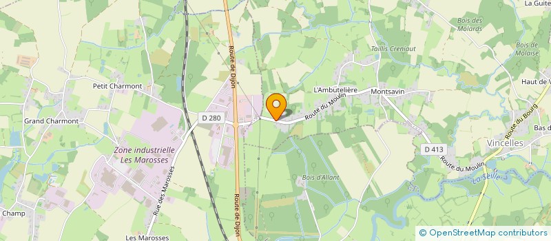 localisation de l'entreprise MONSIEUR CHRISTOPHE CARCENAC  VINCELLES