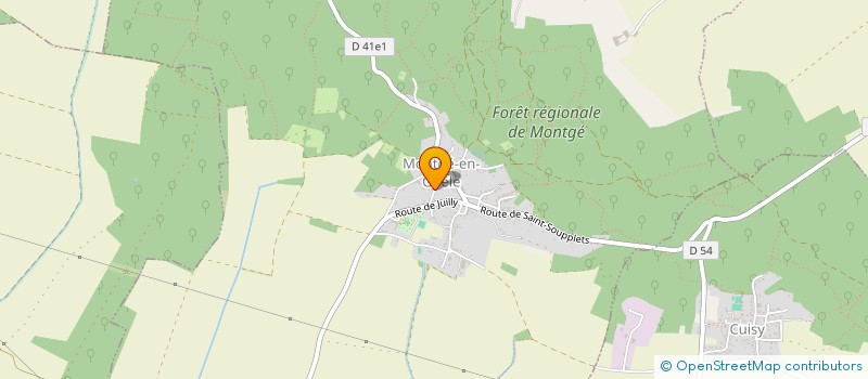 localisation de l'entreprise MONSIEUR CHRISTOPHE CARLIER  MONTGE-EN-GOELE