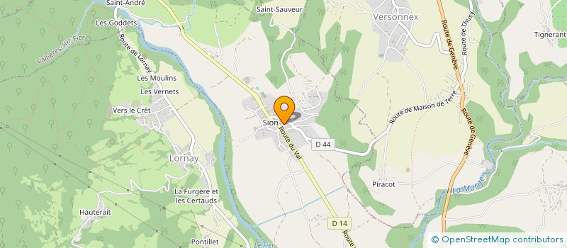 localisation de l'entreprise MONSIEUR CHRISTOPHE CARLIOZ  VALLIERES-SUR-FIER