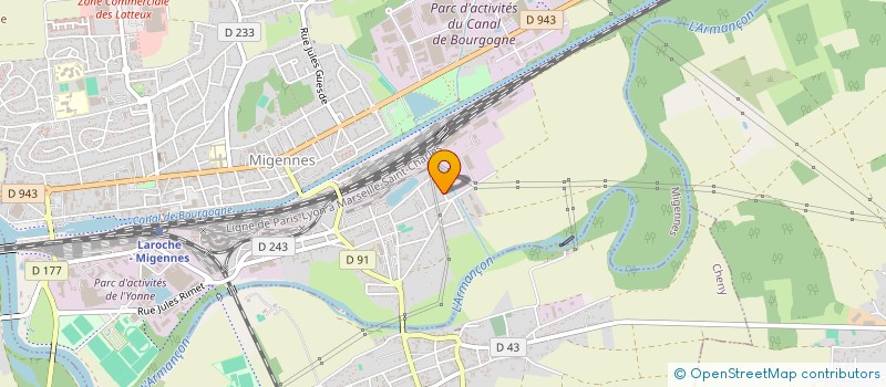 localisation de l'entreprise MONSIEUR CHRISTOPHE CARLOS BATISTA  MIGENNES