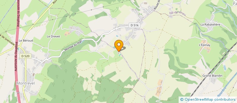 localisation de l'entreprise MONSIEUR CHRISTOPHE CARNEIRO  MONTREVEL