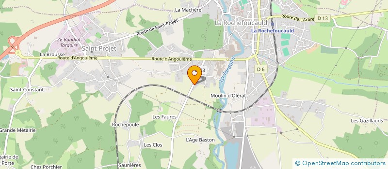localisation de l'entreprise MONSIEUR CHRISTOPHE CARON à LA ROCHEFOUCAULD-EN-ANGOUMOIS
