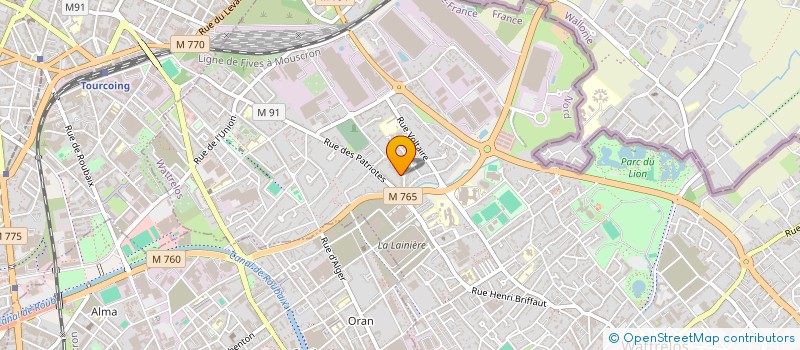 localisation de l'entreprise MONSIEUR CHRISTOPHE CARON  WATTRELOS