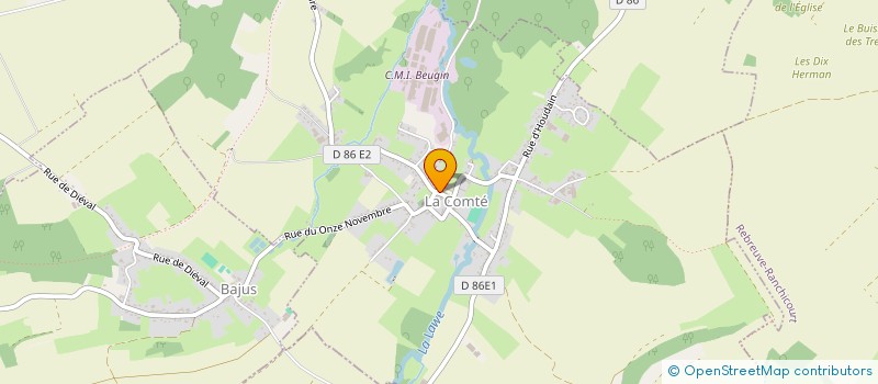 localisation de l'entreprise MONSIEUR CHRISTOPHE CARON  LA COMTE