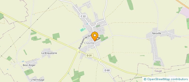 localisation de l'entreprise MONSIEUR CHRISTOPHE CARRE  CLAVILLE