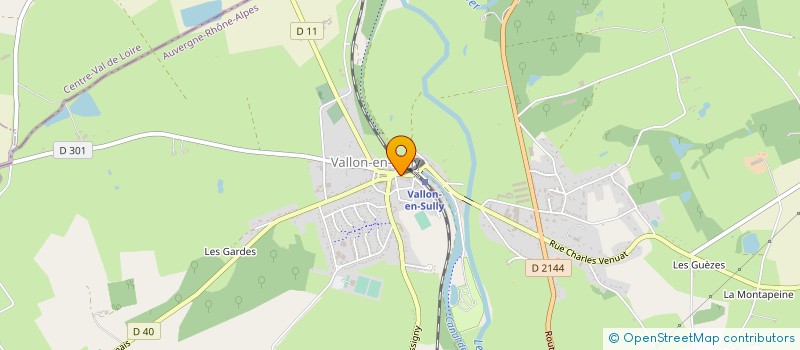 localisation de l'entreprise MONSIEUR CHRISTOPHE CARRE  VALLON-EN-SULLY