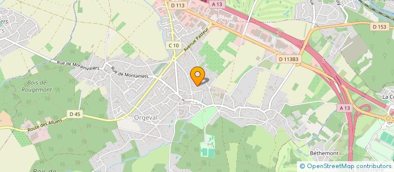 localisation de l'entreprise MONSIEUR CHRISTOPHE CARRELET  ORGEVAL