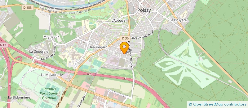 localisation de l'entreprise MONSIEUR CHRISTOPHE CARRIERES  POISSY