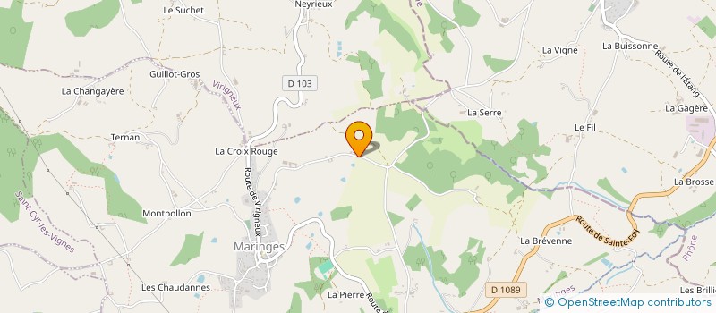 localisation de l'entreprise MONSIEUR CHRISTOPHE CARTERON  MARINGES