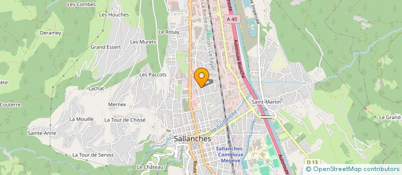 localisation de l'entreprise MONSIEUR CHRISTOPHE CARTIER à SALLANCHES