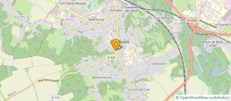localisation de l'entreprise MONSIEUR CHRISTOPHE CARTON à CLERMONT