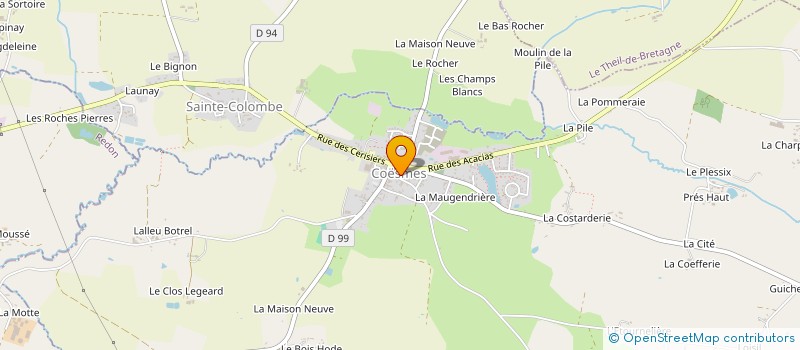 localisation de l'entreprise MONSIEUR CHRISTOPHE CARZON  COESMES