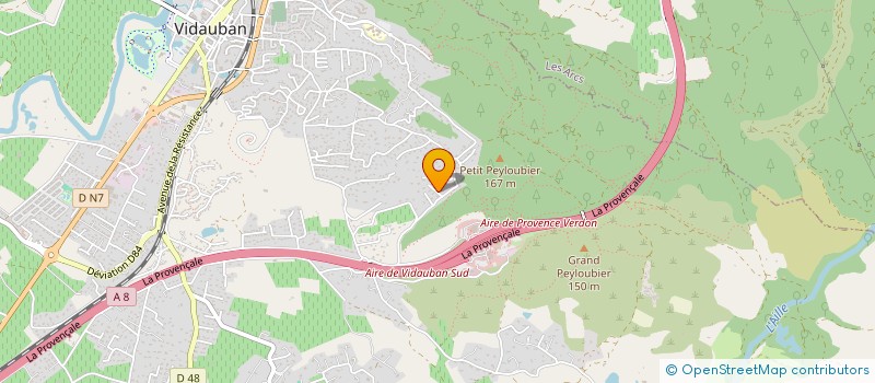 localisation de l'entreprise MONSIEUR CHRISTOPHE CASCALES-MARTINEZ  VIDAUBAN