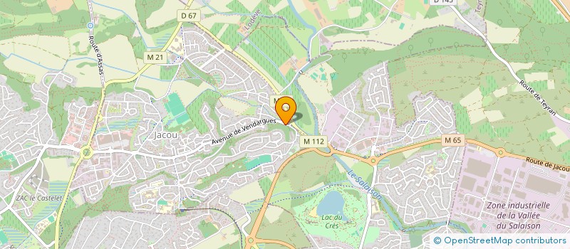 localisation de l'entreprise MONSIEUR CHRISTOPHE CASTANG  JACOU