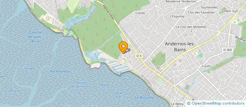 localisation de l'entreprise MONSIEUR CHRISTOPHE CASTET  ANDERNOS-LES-BAINS