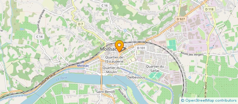 localisation de l'entreprise MONSIEUR CHRISTOPHE CASTET  BOUDOU