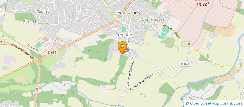 localisation de l'entreprise MONSIEUR CHRISTOPHE CATALA  FONSORBES