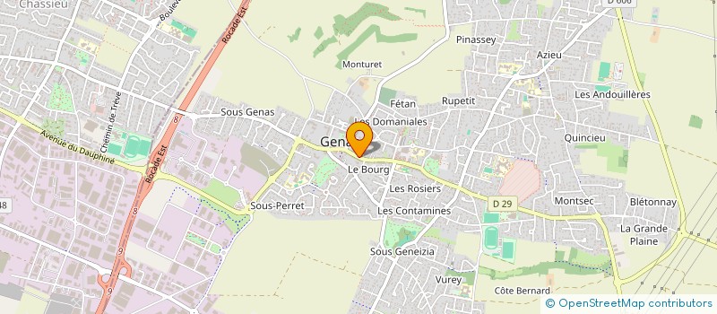 localisation de l'entreprise MONSIEUR CHRISTOPHE CATERNET à GENAS