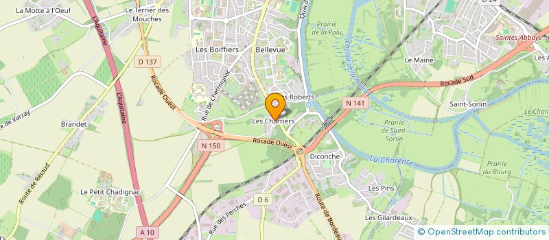 localisation de l'entreprise MONSIEUR CHRISTOPHE CATHELINAUD à SAINTES