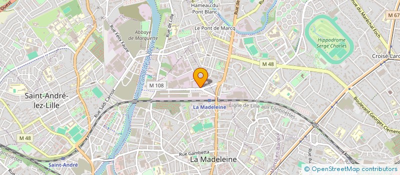 localisation de l'entreprise MONSIEUR CHRISTOPHE CATILLON à LA MADELEINE