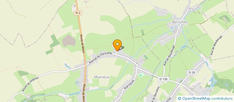 localisation de l'entreprise MONSIEUR CHRISTOPHE CAUCHIE  MAIRIEUX