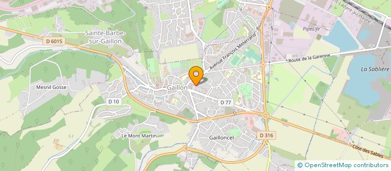 localisation de l'entreprise MONSIEUR CHRISTOPHE CAUCHOIS  GAILLON