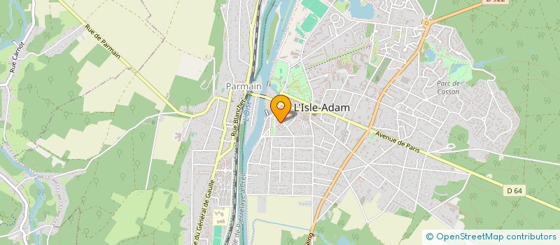 localisation de l'entreprise MONSIEUR CHRISTOPHE CAUDRON  L'ISLE-ADAM