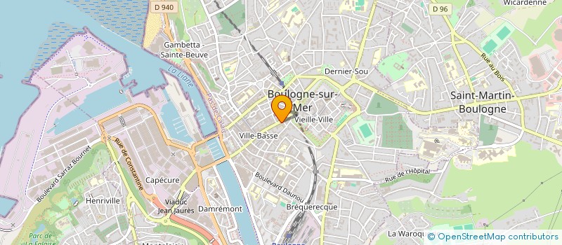 localisation de l'entreprise MONSIEUR CHRISTOPHE CAULIER à BOULOGNE-SUR-MER