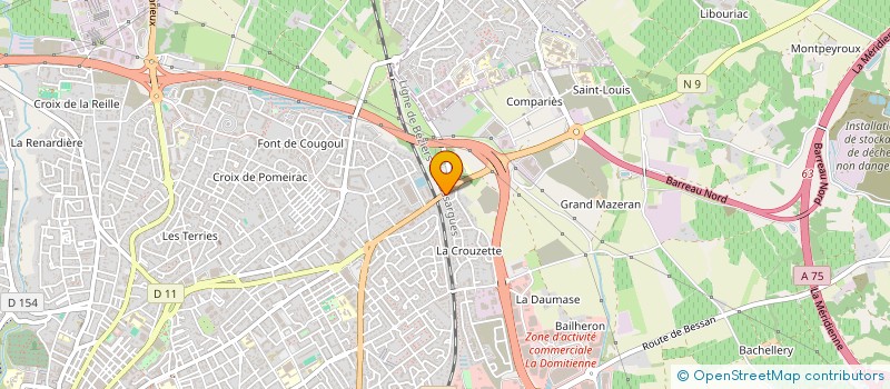 localisation de l'entreprise MONSIEUR CHRISTOPHE CAUSERA à BEZIERS
