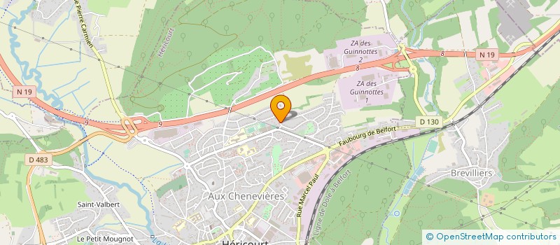 localisation de l'entreprise MONSIEUR CHRISTOPHE CAUSERET  HERICOURT