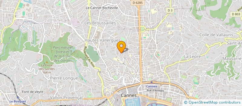 localisation de l'entreprise MONSIEUR CHRISTOPHE CAUVIN à CANNES