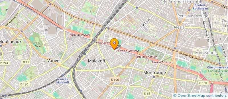 localisation de l'entreprise MONSIEUR CHRISTOPHE CAVADINI à MALAKOFF