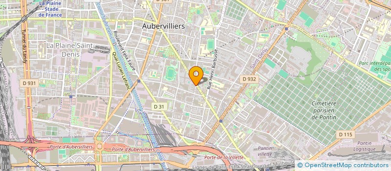 localisation de l'entreprise MONSIEUR CHRISTOPHE CAVALIERE  AUBERVILLIERS