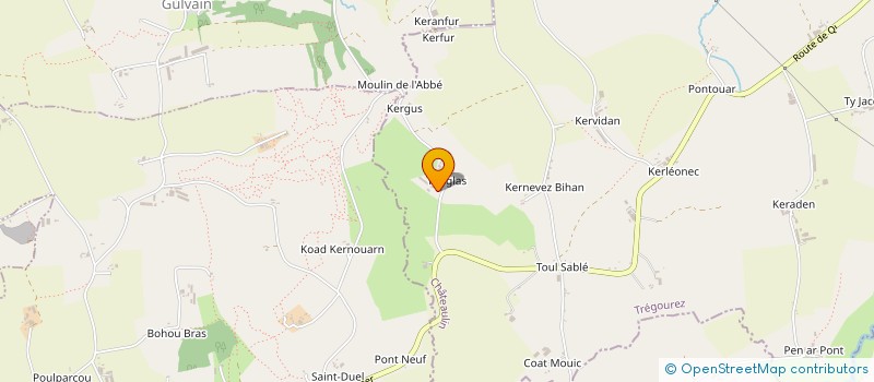 localisation de l'entreprise MONSIEUR CHRISTOPHE CAVALIN  TREGOUREZ