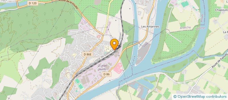 localisation de l'entreprise MONSIEUR CHRISTOPHE CAVALLO  LA VOULTE-SUR-RHONE