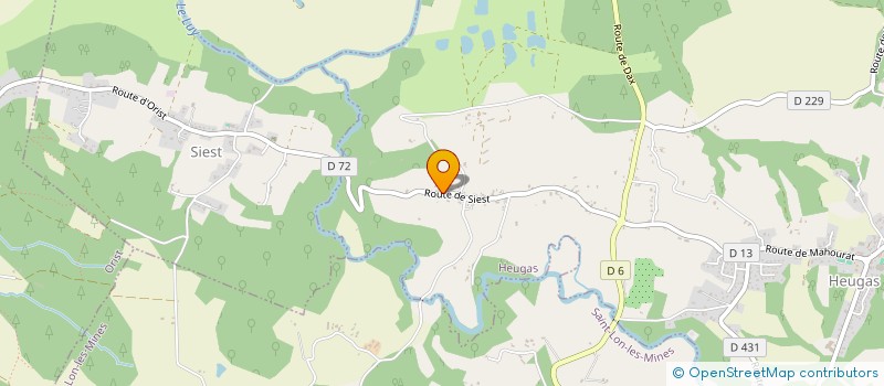 localisation de l'entreprise MONSIEUR CHRISTOPHE CAVALO  HEUGAS